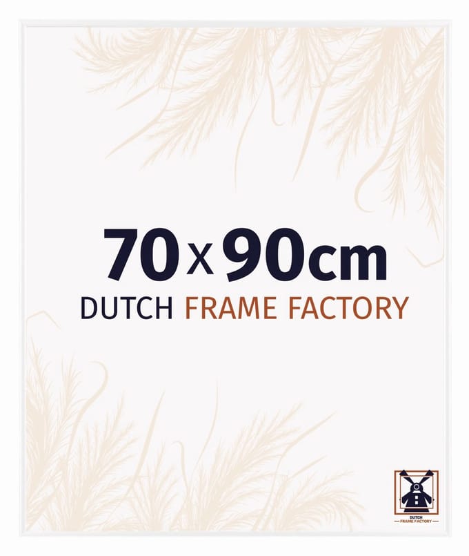 Fotolijst 70x90 cm - Kunststof - Wit Hoogglans - Easy