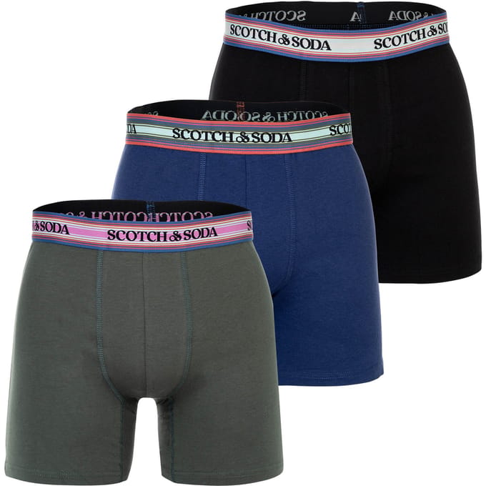 Scotch & Soda Solid Cotton Stretch Boxershorts