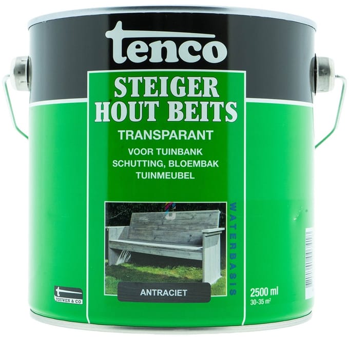 Tenco Steigerhoutbeits Antraciet 2,5 liter