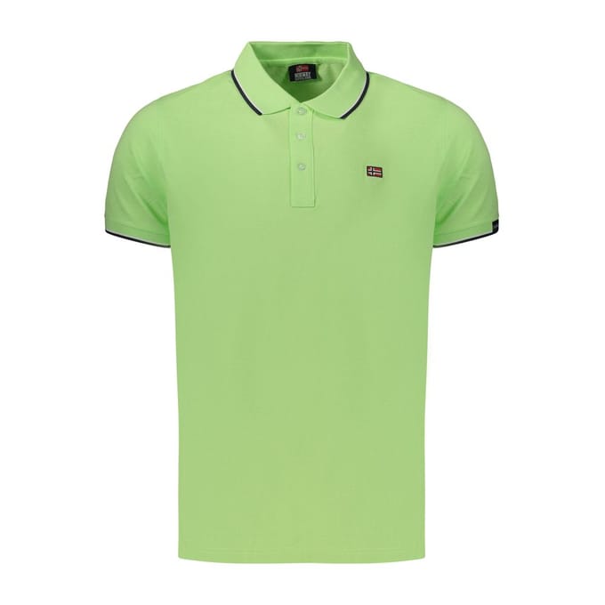 Noorwegen 1963 Groene Katoenen Herenshirt