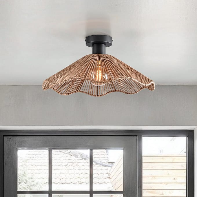LumenXL - Plafondlamp van touw Ø40 cm - Carta