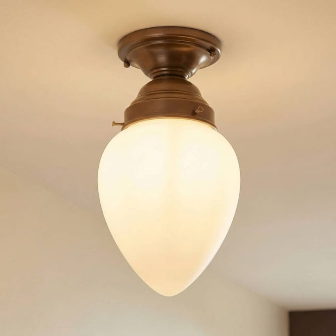 Berliner Messinglampen Bill - een plafondlamp made in Germany