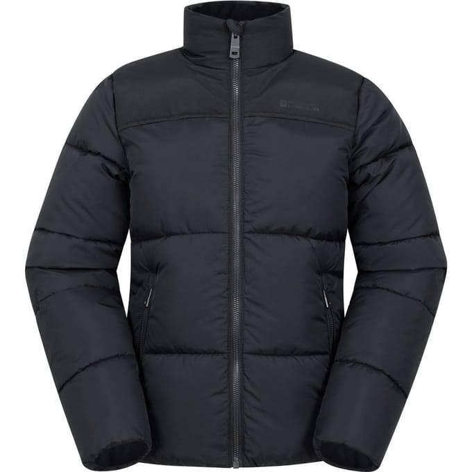 Mountain Warehouse Waterafstotende gewatteerde jas voor kinderen/Kinderspanning (Zwart)