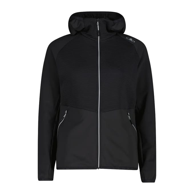 Dames hoodie met rits CMP Grid Tech Micro