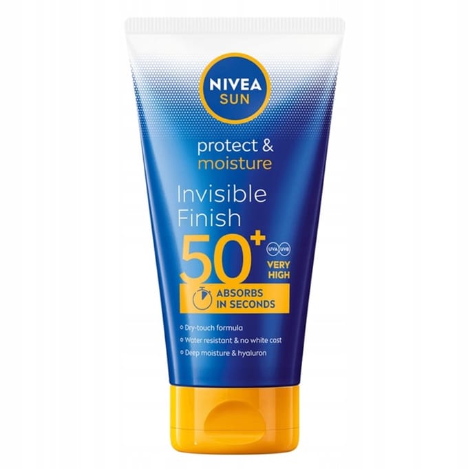 Nivea Sun Protect & Moisture - Vochtinbrengende Zonnebrandcrème - SPF50+ - 150ml - Onzichtbare Afwerking