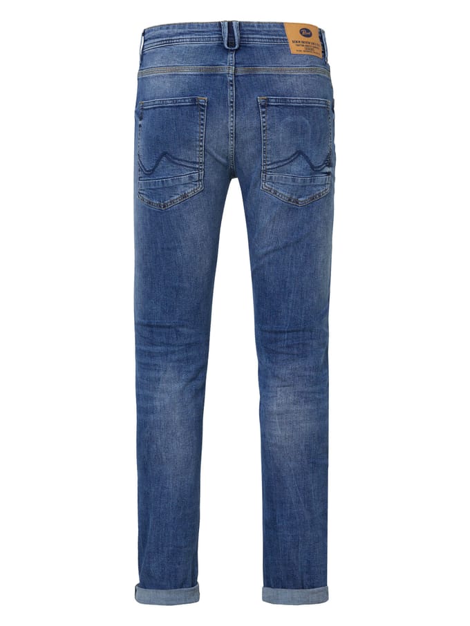 Petrol Industries - Heren Seaham Future Proof Slim Fit Jeans  - Blauw