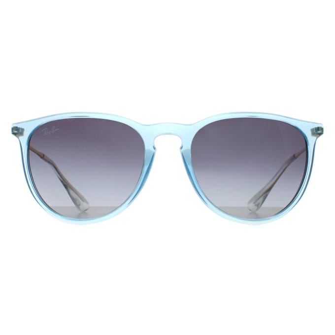 Ray-Ban Ronde Dames Transparant Lichtblauw Grijs Blauw Gradiënt RB4171 Erika