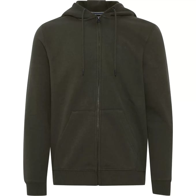 Sweatjack met labeldetail, model 'Downton'