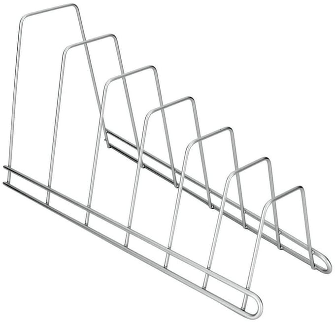 Metaltex - Dekselhouder - Zilver - 34x15x18 cm