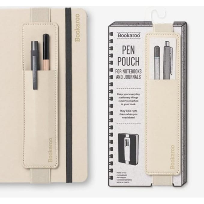 Bookaroo Pen Pouch - Cream