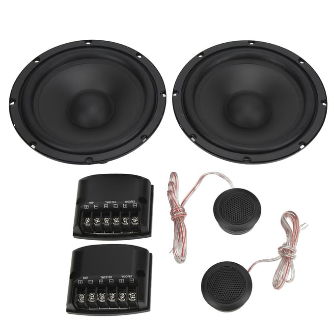 2 Pièces Haut-parleurs de Voiture Universels 400W Maximum 4 Ohms Super Tweeter pour Systèmes Audio de Voiture black