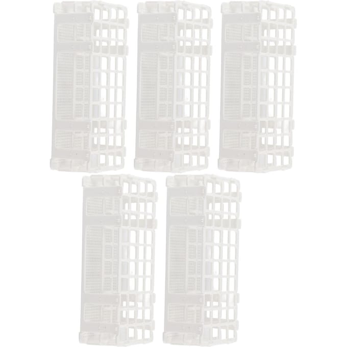 5 set 40?Gaten Plastic Reageerbuisrek Gemonteerd Afneembaar Monsterflesrek Houder voor Laboratorium white