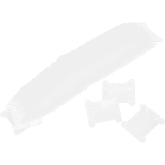 100 Stuks Kruissteek Wikkelbord Plastic Garenopwinder Plaat DIY Naaiben Accessoires white