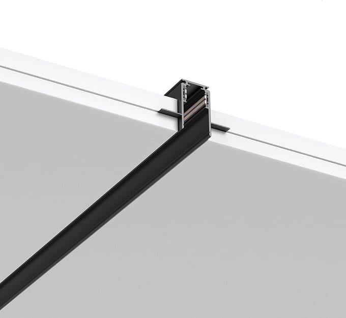 48V Magnetische Track Rail - Railsysteem - Braytron - Inbouw - Zwart - 2 Meter