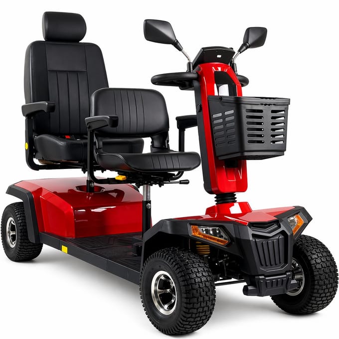 Plaza 1400E Tandem Scootmobiel – 2 Personen Limo