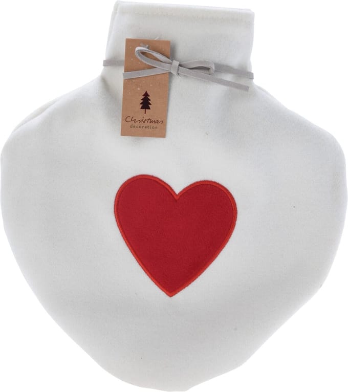 Home & Styling Warmwaterkruik Hartje - 0,85L - 26cm - Wit