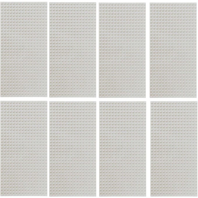 8 stuks 16x32 Basisplaten Bouwstenen DOE-HET-ZELF Stenen Basisplaten Assemblage ideaal voor Kinderen Kinderen Cadeau 8PCS gray