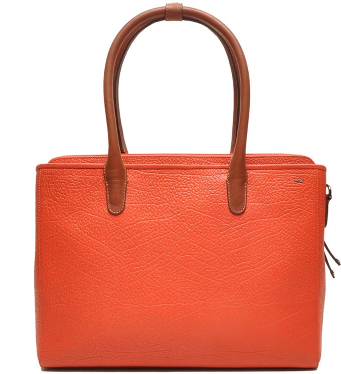 Berba | Chamonix | Laptoptas 15.6 inch | Dames | Tas | Oranje | Leer