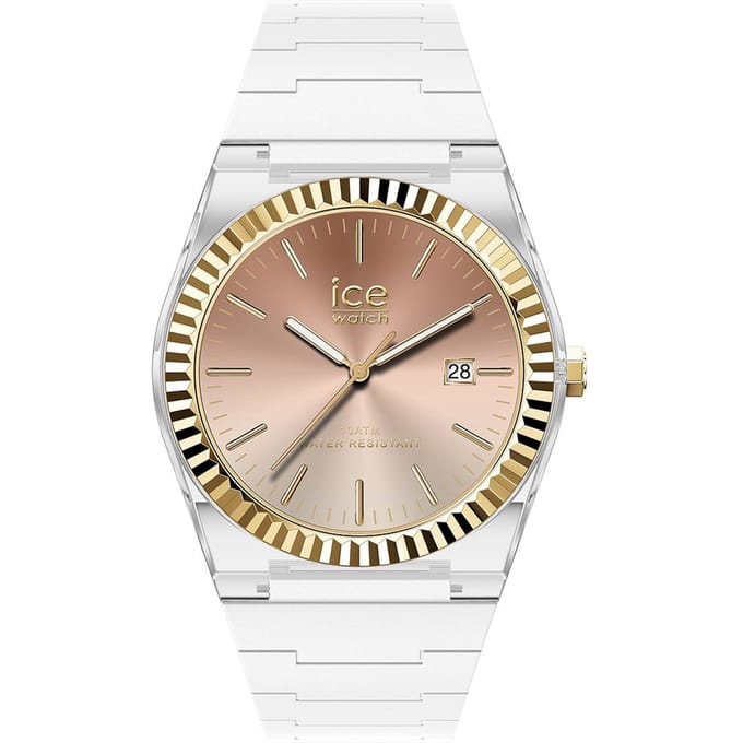 Ice Watch ICE power - PW1 - White sunset cappuccino 024773 Horloge - Siliconen - Wit - Ø 36 mm