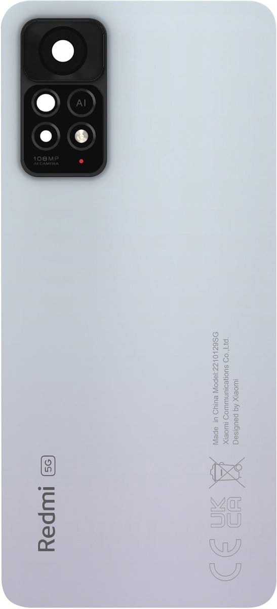 Xiaomi, Batterijdeksel voor Xiaomi Redmi Note 11 Pro 5G Origineel Service Pack fleece, Wit