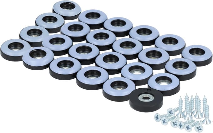 Ronde PTFE Teflonschuivers voor Meubels om te Schroeven - 19 mm