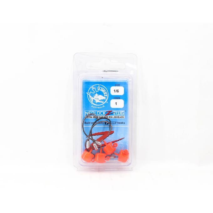 Tackle Tactics TT Nedlockz EWG Tête plombée Orange 1/6 oz 1 (6236)