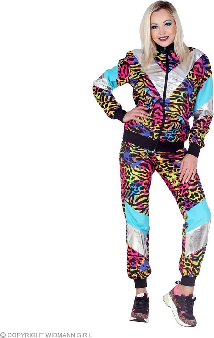 Trainingspak zebraprint multi kleuren