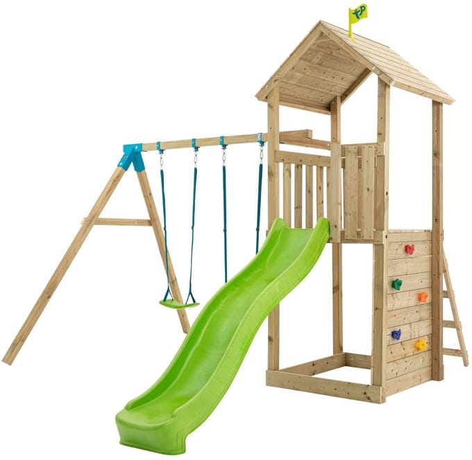 OLIVÈTE SKYWOOD platform glijbaan - zandbak - FSC® hout