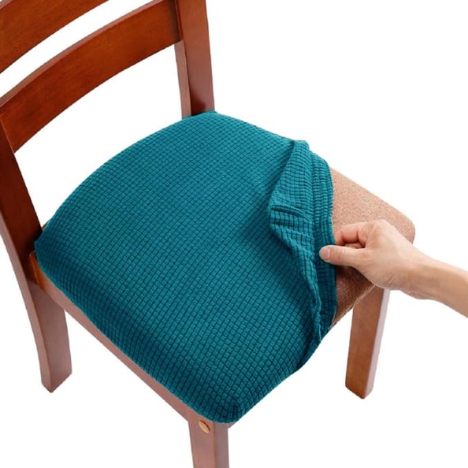 Stretch Jacquard Eetkamerstoel Stoelhoezen Afneembare Wasbare Elastische Gestoffeerde Eetkamerstoel Kussenhoes