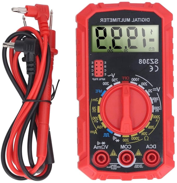 Digitale Multimeter - Ohm Volt Ampèremeter - Elektronica Testen - 4000 Tellingen Display - 1000V DC - Grijs