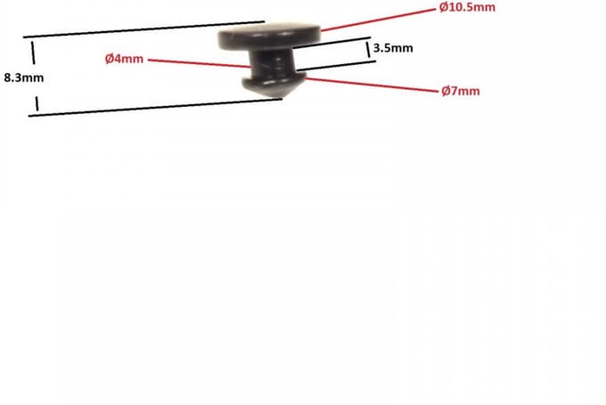 Tampon caoutchouc RMS pour scooter Piaggio 125 Vespa PX 2011 à 2017 195087 Neuf
