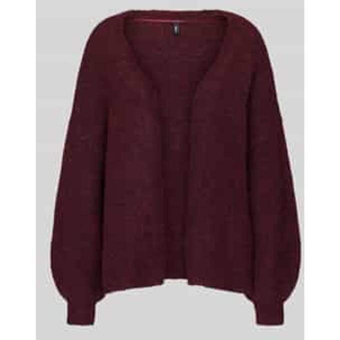 Regular fit gebreid jack met wol model 'NELLIE'