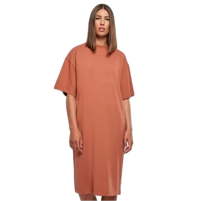 Urban Classics - Organic Long Oversized Tee Korte jurk - 4XL - Oranje