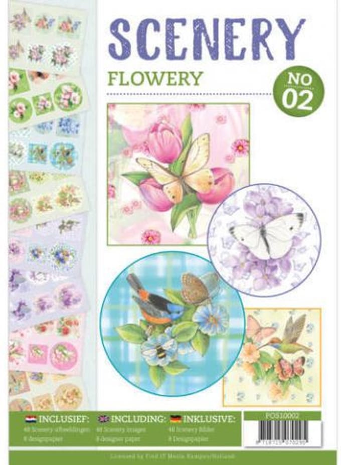 Push Out book Scenery 2 - Flowery