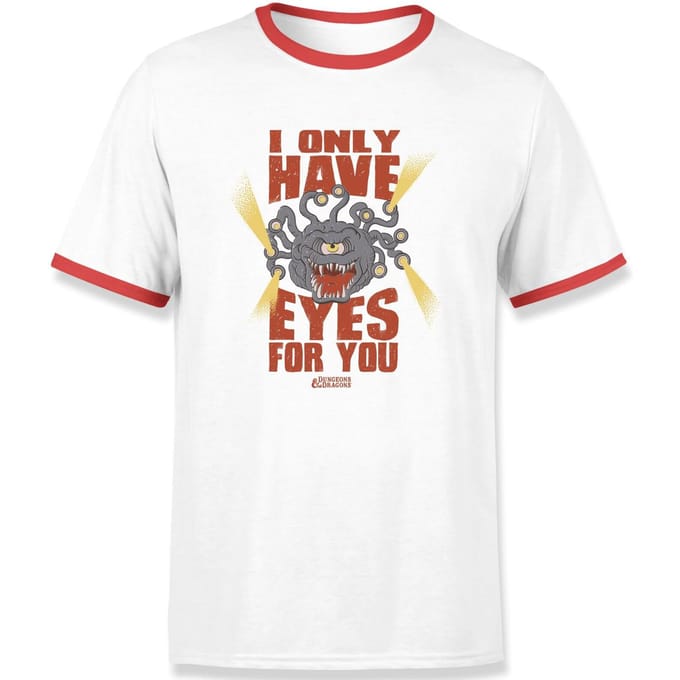 Dungeons & Dragons D&D Cartoon Beholder Unisex T-Shirt - Wit - S