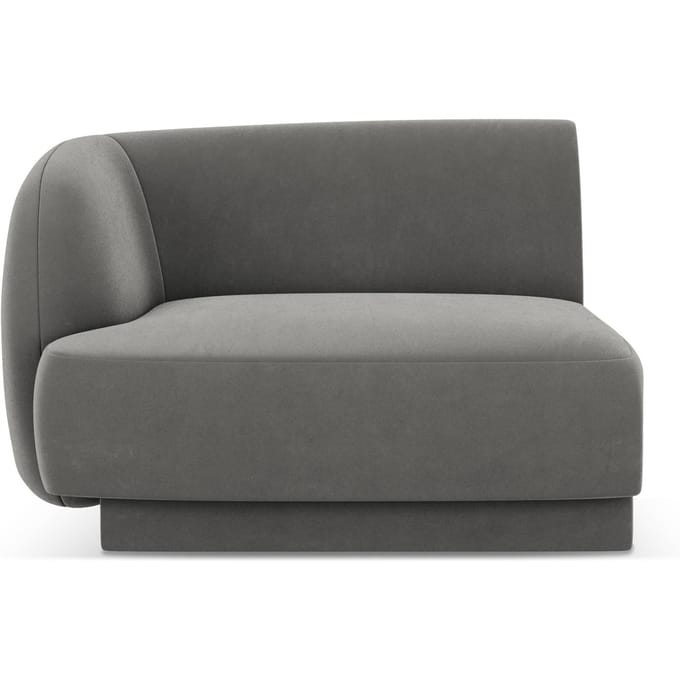 Modulair hoekelement Miley links velvet | Micadoni Limited Edition