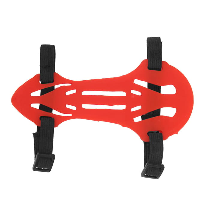 Rubberen Boogschieten Armbeschermers Verstelbaar Veilig Ademend Elastisch Recurve Boog Armbeschermer voor de Zomer Rood