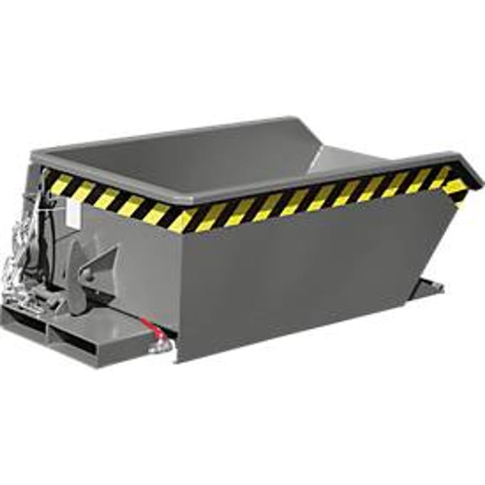 Spaanbak Bauer SMGU 230, olie- & waterdicht gelast, 230 l, grijs