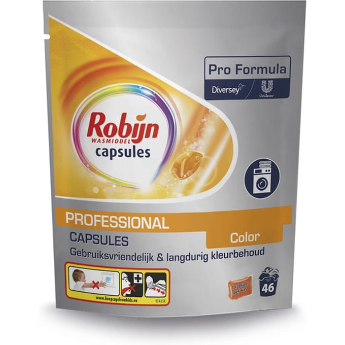 Robijn Professional Wasmiddel Capsules Color - 46 capsules