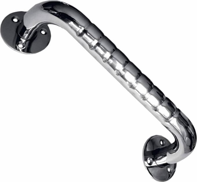 Hoge wandbeugel inox met antislipribbels : 50 cm
