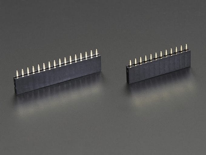 Feather Header Kit 12pin and 16pin Female Header Set Adafruit 2886