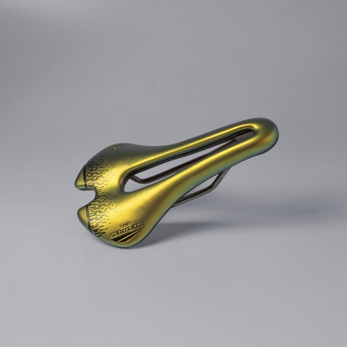 San Marco ASPIDE Short Open-Fit Racing Narrow Iridescent Gold