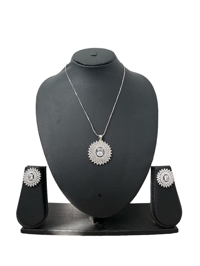 N3 Collecties Synthetische diamanten sieraden set hanger ketting