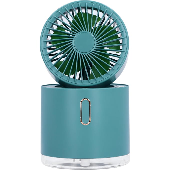 Tafel Mistventilator USB Opvouwbare Mini Bureau Koel Mist Spray Ventilator met 300ML Grote Watertank black