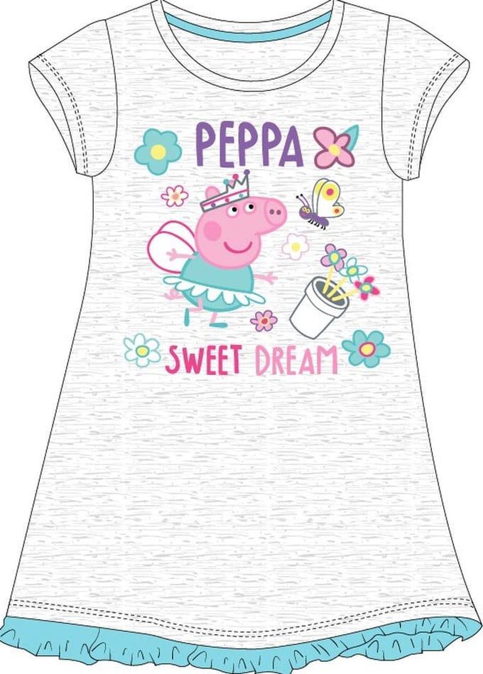 Peppa Pig meisjes nachthemd, grijs, maat 110