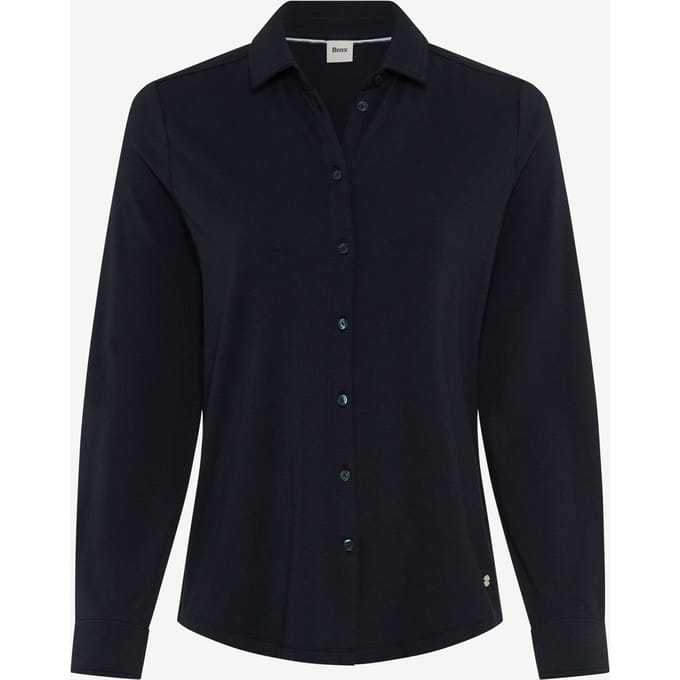 Brax Dames Blouse  Style CELINA L navy, donkerblauw, maat 38