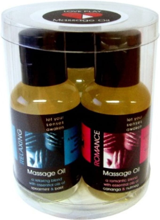 Love Play Massageolie - Giftbox - Relaxing - Romance - Passion - 3 x 50ml