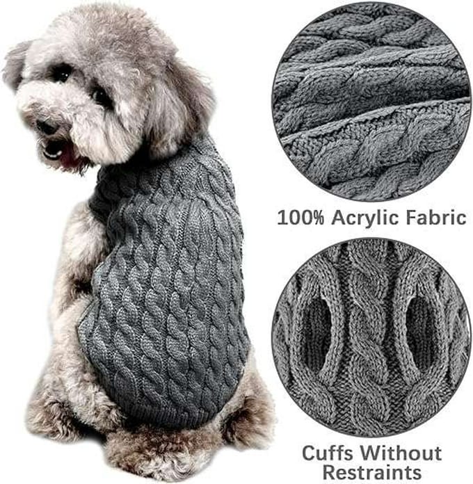 CE - Honden Sweater - Zacht - Golf - Grijs