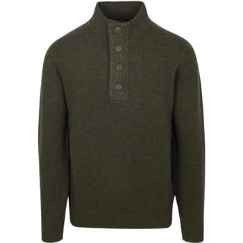 Barbour Trui Wol Patch Groen - Maat XXL - Heren - Quarter zip