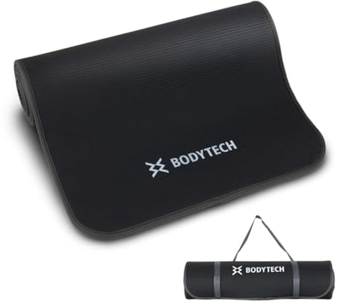 Extra Brede Yogamat met Randbescherming - 1/2 Inch Dikte voor Optimale Demping